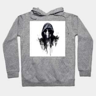 dead witch on white background, halloween design Hoodie